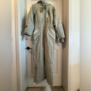 Free People Movement All Prepped Ski Suit NWOT Greyed Olive